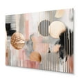 thumbnail image 2 of Designart "Modern Art Pink Stripes and Lines III" Modern Shapes Transitional Metal Wall Art, 2 of 4
