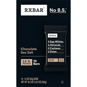 RXBAR Chocolate Sea Salt Chewy Protein Bars, Gluten-Free, Ready-to-Eat, 18.3 oz, 10 Count