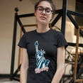 thumbnail image 3 of Tee Hunt Statue of Liberty T-Shirt Freedom Independence 4th of July NYC USA Women's T-Shirt Tee, 3 of 5