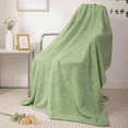 thumbnail image 1 of GPED Cobija Ultra Suave, Mantas Cálidas y Acogedoras de 260GSM para Sofá, Cama, Silla, Mantas Transpirables y Ligeras para Todas las Estaciones, Decoración y Cobija para Regalar, Verde, 1 of 7