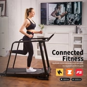 BSJ BESTGYM Walking Treadmill with Long Handrail for Balance,Recovery Fitness Exercise Machine Foldable Treadmills for Home with Holder LCD Display,Treadmill for Seniors 300 lbs Capacity