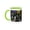 Green/White, variant on 3drose, Anna Ruby Falls in Summer and Fall, 11oz Two-tone Yellow Mug