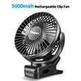 thumbnail image 2 of Ventilador con clip Viniper recargable de 5000 mAh con batería de 8-30 h, 2 of 7