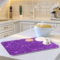 thumbnail image 6 of GZHJMY Purple Glitter Texture (6) Dish Drying Mat for Kitchen Counter,Super Quick Absorbent Composite Sponge Dish Drying Pad,Heat Resistant Non-Slip Rack Tableware Mat (16x18Inch)for Dishes Coffee M, 6 of 7