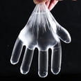 thumbnail image 3 of Guantes desechables de grado alimenticio para PC, película para el hogar, cocina, comedor, guantes de plástico PE transparentes engrosados, 3 of 3