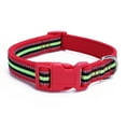 thumbnail image 3 of CHBORLESS 2 Pack Reflective Dog Collar Adjustable Nylon Pet Puppy Collar with Neoprene Padded,Pink Red,M, 3 of 7