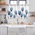 thumbnail image 2 of Blue Tulip Kitchen Curtains Short 54 Inch Length, Spring Pastoral Flower Watercolor White Grommet Top Bedroom Living Room Curtains, Light Filtering Cafe Curtain Drapes 2 Panels Set 84''x54'', 2 of 9