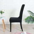 thumbnail image 4 of Chair Covers for Dining Room Set of 6 Pack Stretch Black Chair Slipcovers for Parson Chairs 6 Pieces Washable Removable, 4 of 6