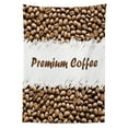 thumbnail image 3 of Ambesonne Coffee Tablecloth Rectangular Table Cover, Fresh Drink Themed Premium, 60"x84", White and Cocoa, 3 of 4