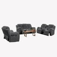 thumbnail image 5 of Cosmic Homes Cascade 3-Piece Power Recliner Set In Luxurious Fabric Upholstery - Grey, 5 of 5