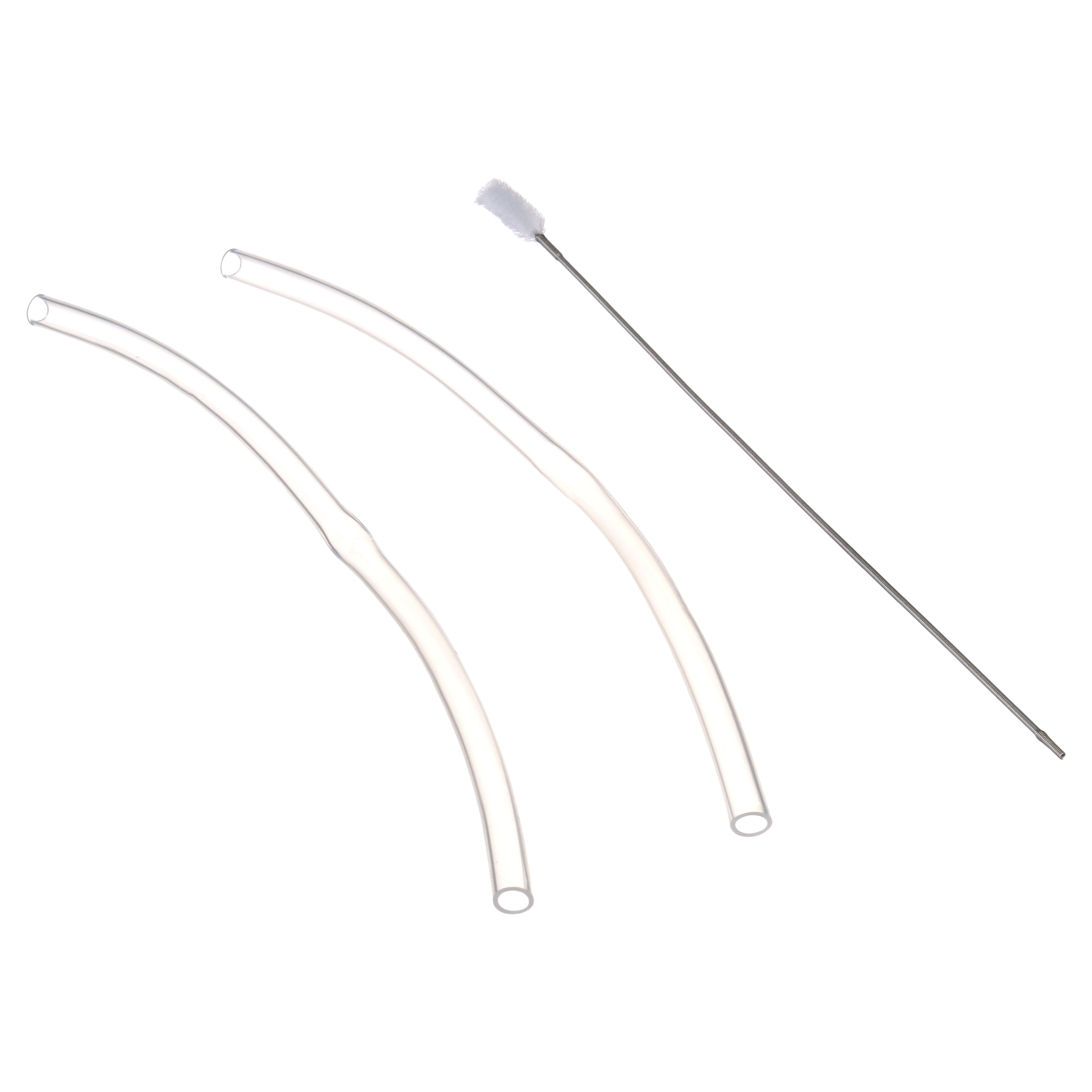 Wide Mouth Straw Lid 2 Straws and 1 Brush And 2 Protective Pads. Fits Most Sports Water Bottles.