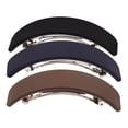 thumbnail image 1 of Shisuyan Barrettes Rondes Élégantes Noires 3 Pcs 11.8X1.2X0.5In, 1 of 8
