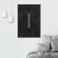 thumbnail image 5 of PixonSign Framed Canvas Wall Art Geometric Gray Black Color Field Collage Abstract Print Minimalism Contemporary Nordic Relax/Calm Decoration for Living Room, Bedroom, Office - 16"x24" Black, 5 of 5