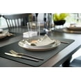 thumbnail image 2 of More Décor Faux Leather Placemats for Dining and Kitchen Table - Stain and Heat Resistant, Anti-Slip, Wipable and Washable - Set of 4 and 6 - Solid Colors (Solid Black , 6), 2 of 6