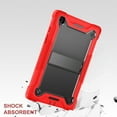 thumbnail image 4 of Dteck Case for Samsung Galaxy Tab A7 10.4" SM-T500 T505 (2020 Released) 10.4-inch,Shockproof 3-Layers Protection Multi-functional Case Rubber Hybrid Kickstand Cover without Screen Protector,Red, 4 of 9