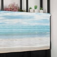 thumbnail image 6 of Summer Beach Valances for Windows Farmhouse Kitchen Curtains Valances Rod Pocket Valance Curtains for Kitchen Windows Ocean Waves Coastal Blue Window Valances for Bathroom Bedroom 60"x18", 6 of 6