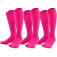 thumbnail image 1 of TeeHee Bamboo All Sports Half Cushion Socks with Arch Support 3-Pairs Pack (Junior (7-9), Hot Pink), 1 of 2