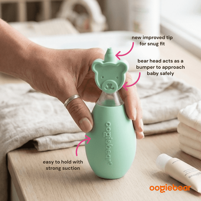 oogiebear Baby Nose Bulb Aspirator, Mint Green photo 4
