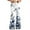 Blue, variant on Women's Fashion Loose Drawstring Waist Floral Print Casual Sports Flared Pants, Elastic Joggers Sweatpants, Stylish Yoga Pants for Women,Light Gray,M