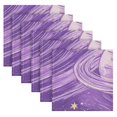 thumbnail image 4 of Iauyy Satin Napkins Set of 1- Planet- Purple DIY Printing Decoration Cloth Napkin- Easy Care for Home/Party, 4 of 8
