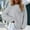 Grey, variant on DuoJiaJ Sweaters for Women Pullover Cable Knit Crewneck Oversized Sweater Tops Long Sleeve Trendy Winter Clothes Beige XXL