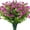 Fuchsia, variant on 6PCS Artificial Eucalyptus Boxwood Shrubs Plants UV Resistant No Fade Fake Faux Plastic Fall Flowers Plant for Autumns Thanksgiving Halloween Indoor Outdoor Home Garden Kitchen Décor