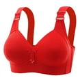 thumbnail image 1 of Bigersell Bras for Women Full-Coverage Wire-Free Bra Style T-10 Non-Slip Support Bra T-10-Red, 1 of 4