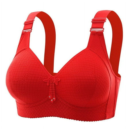 Erwazi Wirefree Bras for Women No Underwire Wireless No Wire Push Up Everyday Bra Solid V Neck Daily Bra Breathable Spaghetti Straps Basic Bralette Full Coverage Soft Bras