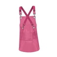 thumbnail image 1 of Delantal transparente, delantal de color, delantal de cocina, arte impermeable con bolsillo grande, rojo, 1 of 9