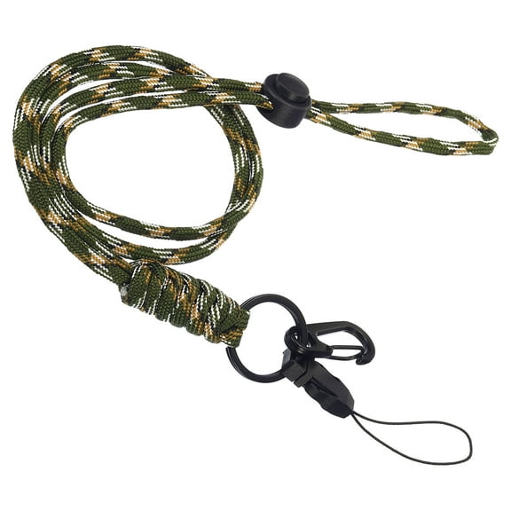 Uxcell Neck Lanyard with Hook Badge Lanyards Adjustable Long Strap Holder Keychain Camo Green