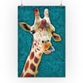 thumbnail image 3 of Giraffe with Tongue Out, Van Gogh Style (16x24 Giclee Gallery Art Print, Vivid Textured Wall Decor), 3 of 3