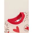 thumbnail image 6 of FEORJGP Toddler Baby Valentine's Day Shorts Set Infant Boy Girl 0-3Y Short Sleeve T-shirt Heart Print Shirt Crew Neck Tops with Shorts Little Boys Girls Loose Casual Cute 2-piece Outfit for Summer, 6 of 9
