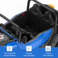 thumbnail image 6 of Shininglove 24V Kids Ride on Dump Truck Car with 2 Seaters, Remote Control, Music Player, Electric Dump Bed & Extra Shovel(Blue), 6 of 8