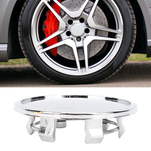 Wheel Center Cap Rim Hub Cap 65mm OD 48mm ID Universal Fit for Sedans SUVs Sports Cars with ABS Metal Construction Easy Installation