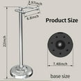 thumbnail image 3 of Toilet Paper Holder Stand, Toilet Paper Holder Free Standing,Post Pivoting Design & Stable Weighted Base SUS304 Stainless Steel for Bathroom (Chrome), 3 of 12