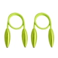 thumbnail image 1 of 2 Pcs Twisted Magnetic Curtain Buckle Portable Punch-free Curtain Strap Simple Curtain Tiebacks (Green), 1 of 9