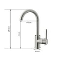 thumbnail image 5 of Single Handle Kitchen Faucet bronze Single Hole Kitchen Sink Faucet, 5 of 7