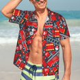 thumbnail image 5 of Picia Fire Sign Gentle Cotton Regular Fit Short Sleeve Casual Hawaiian Shirt for Men-XX-Large, 5 of 9
