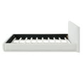 thumbnail image 6 of Christopher Knight Home Velvet Upholstered King Bed, Solid Wood Platform Bed Frame, White, 6 of 7