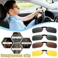 thumbnail image 3 of Unisex Polarized Clip On Driving Glasses Sunglasses Driving Day Vision Night UV400 Clip Sunglasses Vision Riding Lens Suitable for Driving and Outdoor Activities, 3 of 6