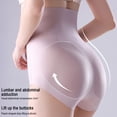 thumbnail image 3 of Ropa interior de cintura alta para mujer, control de abdomen, cobertura total, bragas hipster, sin costuras, suaves y elásticas., 3 of 8