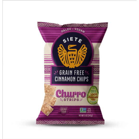 siete grain free cinnamon chips churro strips
