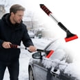 thumbnail image 2 of Car Ice Scraper Shovel, Aluminum Alloy Winter Windshield Shovel with Ergonomic Handle for Cars Trucks SUVs, Multifunctional Auto Snow Brush, 2 of 7