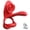Red, variant on Vibrating Penis Ring,KERERO 10 Vibrations Sex Toys for Men Silicone Penis Ring Secure Wrap-Around Design for Men,Waterpoof Sex Toy for Adult Couples