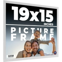19x15 Frame White Solid Wood Picture Frame Includes UV Acrylic Shatter Guard Front, Acid Free Foam