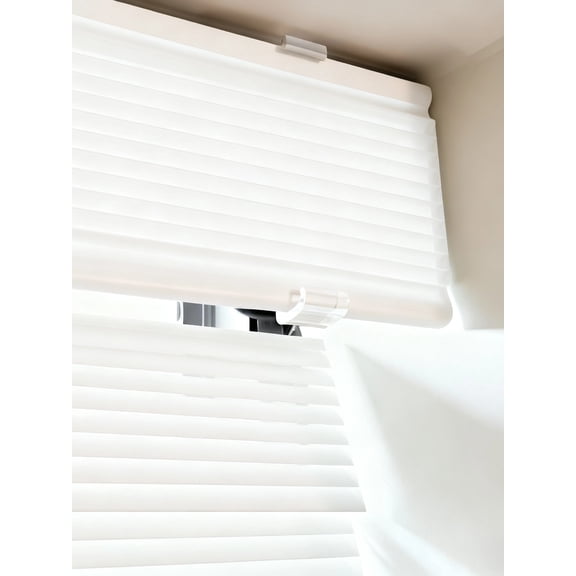 12 Pcs Valance Clips for Blinds, 2.5 Inch Transparent Horizontal Blind Valance Clips, Plastic Valance Clips for Window Blinds, Easy Install