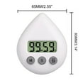 thumbnail image 2 of BLEEUS Digital Timer Waterproof Shower Timer Kitchen Bathroom Timer Timer Kitchen Daily Supplies (White), 2 of 10