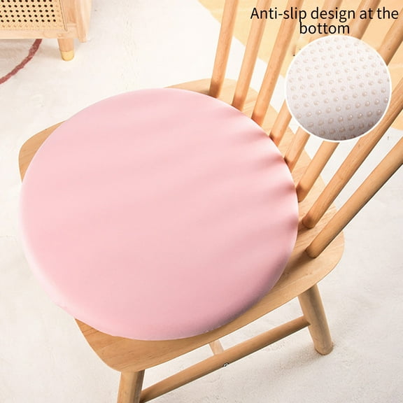 Small Memory Foam Round Seat Cushion for Firm Support 13.8*13.8 Inches Firm & Durable Machine Washable Cover, Ideal for Meditation/Chair Use
