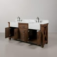 thumbnail image 5 of Water Creation Paisley 72"W Wood Double Bathroom Vanity in Brown/White, 5 of 13
