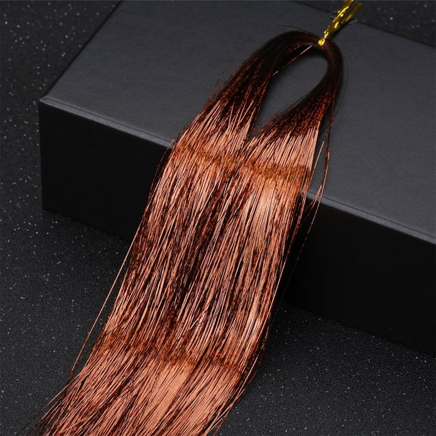 Extensiones de cabello de seda de colores Super Flash Hair de 16 colores